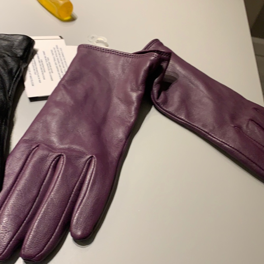 New Charter Club leather purple Glives